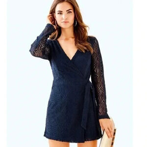 Lilly Pulitzer Tiki Lace Wrap Romper